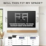 VIVO Electric Motorized Above Fireplace Pull-Down TV Wall Mount System
