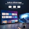ELEPHAS Native 1080p Projector with 4K Support, 3000 ANSI Lumens, WiFi