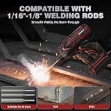 ARCCAPTAIN 140A Portable Handheld Arc Welder Kit with LED Digital Display