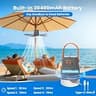 Ausic 20-Inch Portable Battery-Operated Ceiling Fan with Dimmable LED Light