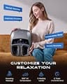 KINGJOY 2026 Upgraded Deep Kneading Shiatsu Foot Massager with Heat