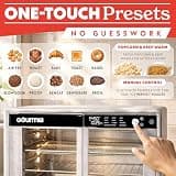 Gourmia French Door Air Fryer Convection Toaster Oven, 37-Quart Large Capacity