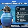 SWIMLINE HYDROTOOLS 12-Inch 1,980 GPH Complete Sand Filter Pump System