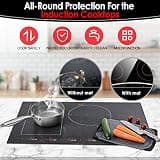 KitchenRaku Translucent Large Induction Protector Mat for 36-Inch Ranges