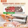 VEVOR 350W External Vacuum Sealer Machine with 95Kpa Suction and Dual Sealing Strips