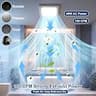 Gaciban Shower Ceiling Mount Vent Fan with 1200lm 3CCT LED Light Combo, 150 CFM