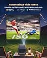 PUTRIMS Smart 4K Supported Projector with 1.17:1 Short Throw and HDR10