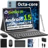 10-Inch Android 15 Gaming Tablet Bundle with 256GB Storage and 8000mAh Battery