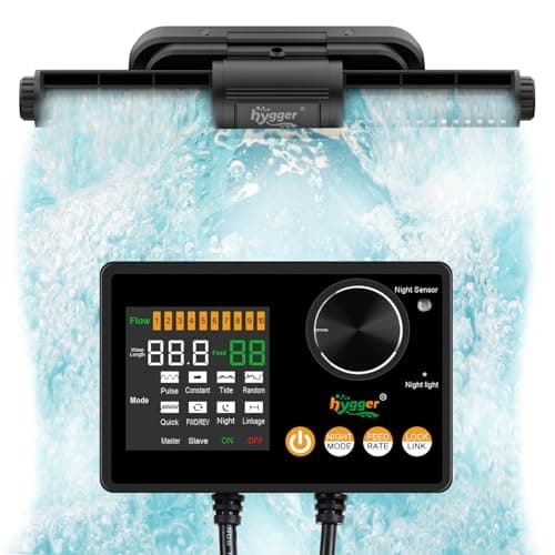 Hygger Intelligent Digital Aquarium Wave Maker Circulation Pump, 2642 GPH Capacity