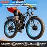 ORLMS 9000W Dual Motor AWD Electric Bike, 60V 25Ah Battery with 50.9 MPH Speed