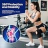 JOMVD Adjustable Knee Brace with C-Shaped Gel Pad and Spring Stabilizers