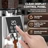 AMZCHEF 40mm Conical Burr Coffee Grinder with Digital LED Touch Display
