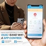 briidea 12V Smart DC Battery Backup Sump Pump System with Dual Wi-Fi