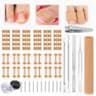 Ingrown Toenail Correction Kit with Elastic Toe Sleeves and Steel Tools