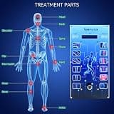 EKVILI Portable Electromagnetic Shockwave Massager with 7 Heads and Auto-Shutdown