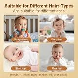 Rabbitcozy Vacuum Baby Hair Clippers Silent Haircut Trimmer Dual-Motor