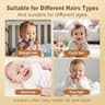 Rabbitcozy Vacuum Baby Hair Clippers Silent Haircut Trimmer Dual-Motor