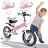 bikeboy 3-in-1 Kids Convertible Balance Bike with Shock Absorbers and Fenders