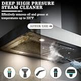 Happudeok 2500W High-Pressure Steam Cleaner with Transparent 1.25L Tank