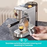 CASABREWS 5418 PRO 20-Bar Espresso Machine with Real-Time Pressure Gauge