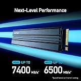 Lexar NM790 4TB PCIe Gen4 NVMe M.2 Internal Solid State Drive with Heatsink Included