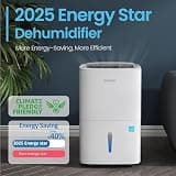 Waykar Max Energy Star Home Dehumidifier with Self-Drying Feature (80 Pint, 5000 Sq.Ft)