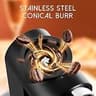 Ollygrin Compact Electric Conical Burr Coffee Grinder with Touch Panel