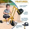 Stargo Kids Excavator Sand Digger Tricycle with Pedal-Powered Wheels