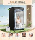 pikulLA 71-Inch Full-Size Portable Steam Sauna Box with 3L Generator