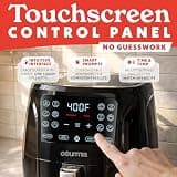 Gourmia 6-Quart Large Capacity Air Fryer with FryForce 360º and Digital Display