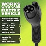 Emporia 48 Amp Hardwired Level 2 EV Charger with J1772 Connector & Energy Monitor