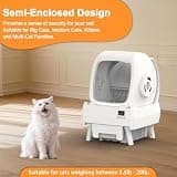 FRCFRC Automatic Cat Litter Box with Washable Drum and Bluetooth Tracking