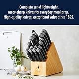 Henckels Statement 20-Piece Razor-Sharp Knife Set with Hardwood Storage Block