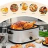 Premium 28-Quart High-Capacity Electric Roaster Oven with Self-Basting Lid