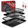Thorses Food-Grade Stainless Steel Air Fryer Basket Set with Parchment Paper