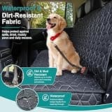 Meginc Heavy-Duty Waterproof Rear Bench Dog Seat Cover for Mid-Size Trucks