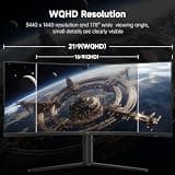 KTC H34S18S 34-Inch WQHD 180Hz 1500R Ergonomic Curved Ultrawide Gaming Monitor