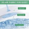 Lysam Cooling 3D Air Fabric Split King Mattress Protector, 2-Pack Set