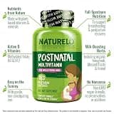 NATURELO Whole Food Postnatal Multivitamin for Breastfeeding Support