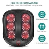Nekteck Shiatsu Foot Massager with Built-In Infrared Heat and Toe-Touch Operation