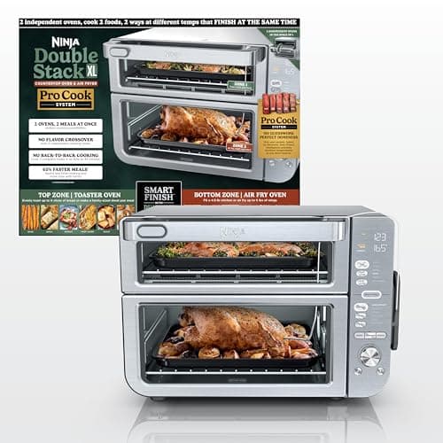 Ninja DCT651 Double Stack XL 12-in-1 Air Fryer Toaster Oven with Thermometer