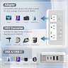Mapambo 7-in-1 2000W Travel Voltage Converter and International Hub, Gray