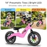 YunTopKids 14-Inch Electric Balance Bike with Kick-Start and LCD Display