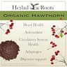 Herbal Roots USDA Organic Hawthorn Berry 1,200mg Vegan Capsules in Glass