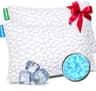 SUPA MODERN Adjustable Shredded Memory Foam Cooling Pillows with Bamboo Cover Set of 2