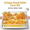 Donguli Extra-Large Stainless Steel Oven Air Fryer Basket Two-Piece Set