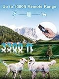Bousnic Dual-Receiver Dog Shock Collar System for 2 Dogs with 3300ft Range