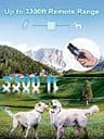 Bousnic Dual-Receiver Dog Shock Collar System for 2 Dogs with 3300ft Range