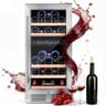 BODEGA 15-Inch 30-Bottle Built-In Dual Zone Compressor Wine Fridge Refrigerator