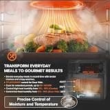 Nuwave Combi Steam Oven with Air Fryer, Sous Vide, and 120 Preset Menus